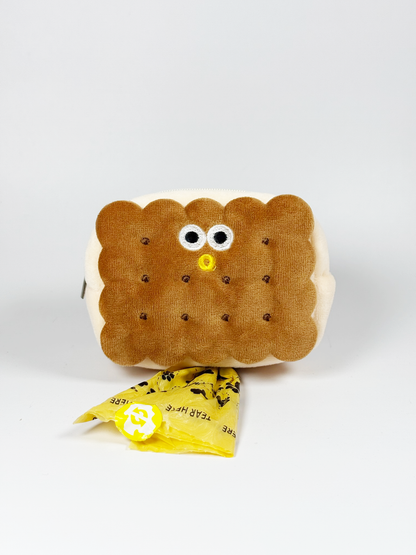 PawCharms Poop Bag Pouch - Biscuit